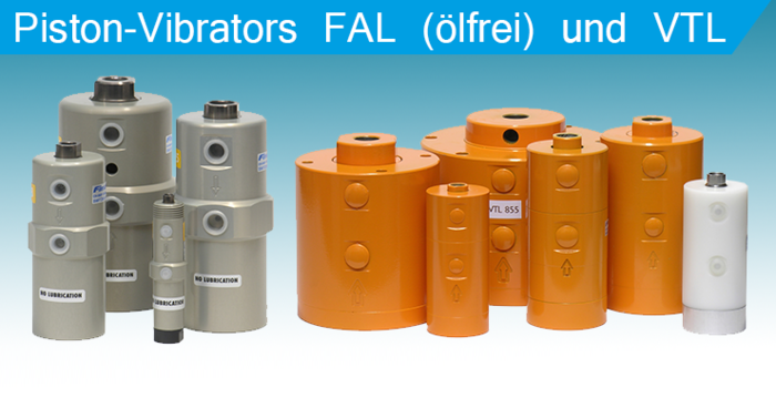 FAL(免潤滑)和VTL系列氣動活塞振動器圖片